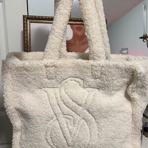 VS Cozy Cream Tote Bag
